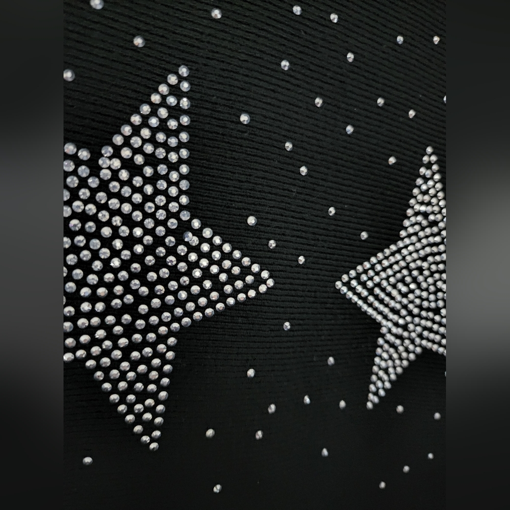 Black studded star Sweater 3x
